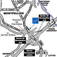 Plan localisation hôtel NOVOTEL